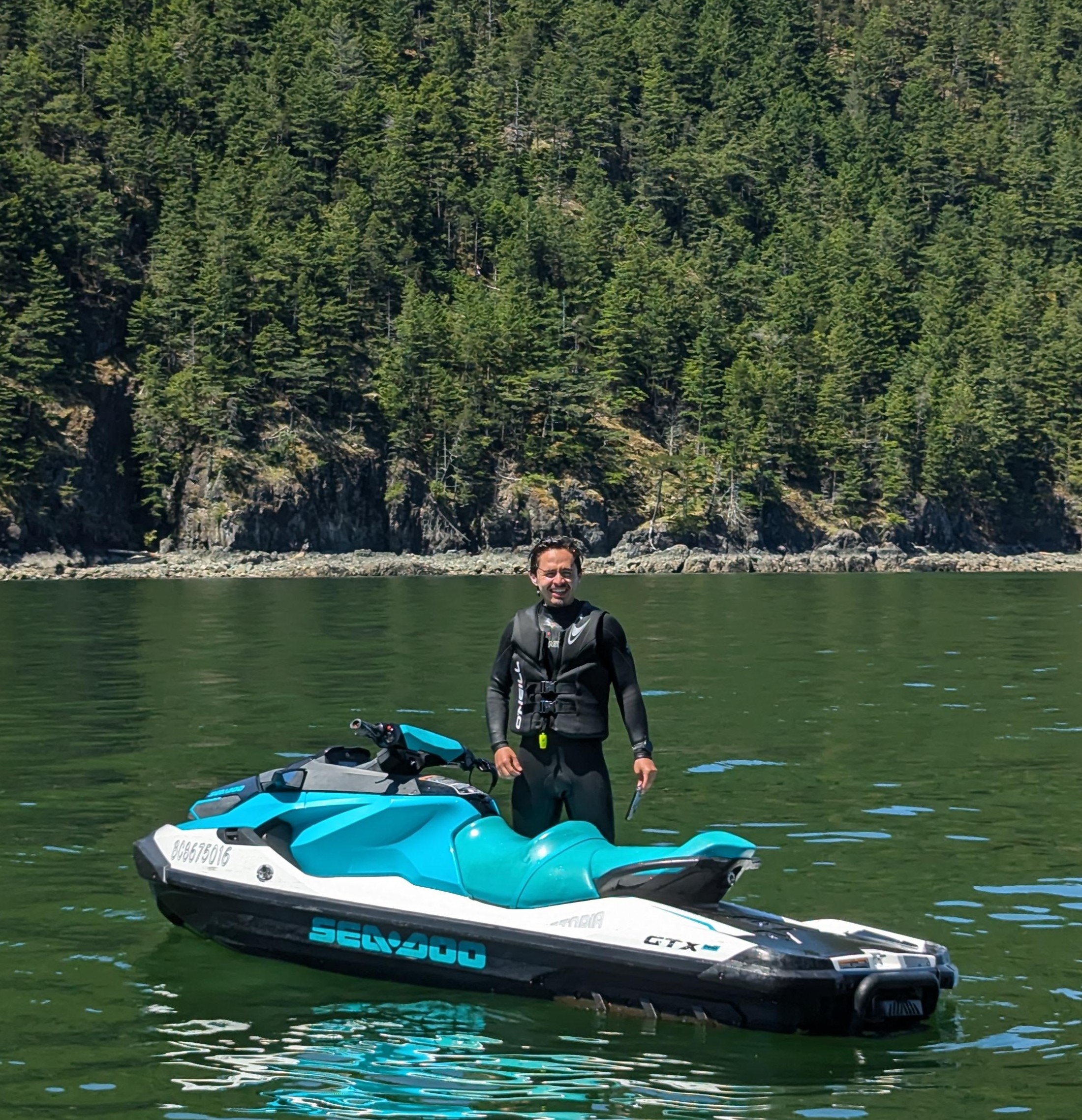 Jet skiing